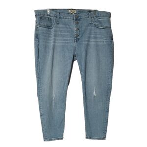 Madewell Button Fly Distressed Jeans Size 35P